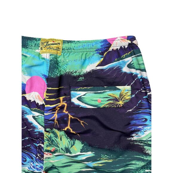 2-11 ICECREAM Men's Guam Shorts Multicolor Medium - Picture 3 of 9